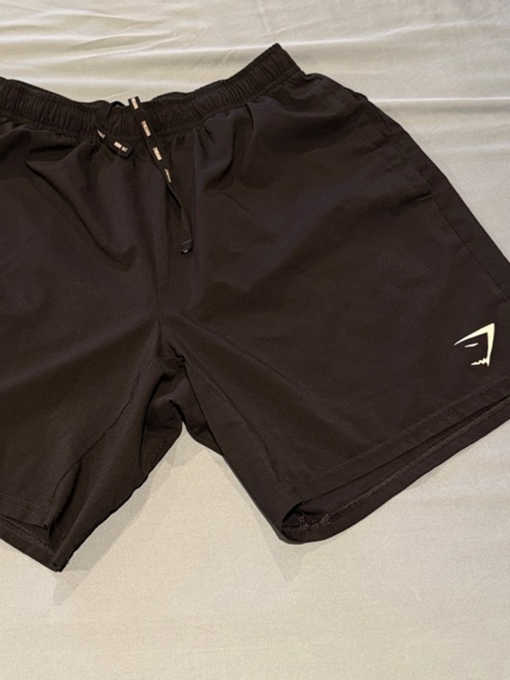 Gymshark Black Men’s Athletic Shorts with Elastic Waistband